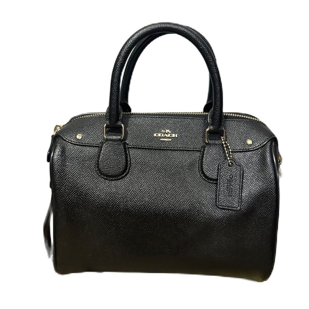Coach Rowan Black Satchel Bag